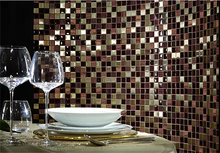 Mosaico, Cristal, 30x30 cm, Acabado brillo