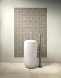 Mosaikkflis, Farge grå,svart, Stil designer, Uglasert porselenssteintøy, 30x30 cm, Overflate sklisikker
