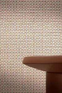 Mosaik flise, Farve hvid, Stil designer, Uglaseret porcelænsstentøj, 30x30 cm, Overflade skridsikker