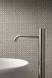 Mosaik, Farbe graue,schwarze, Stil design, Unglasiertes Feinsteinzeug, 30x30 cm, Oberfläche rutschfeste
