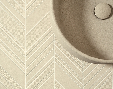 Kakel med mosaikimitation, Färg vit, Stil designer, Oglaserad granitkeramik, 14x70 cm, Yta halksäker