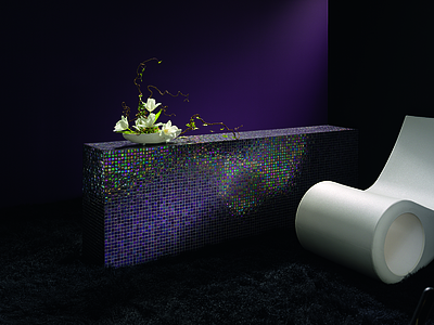 Perle Mosaic Tiles produced by Mosaico più, Mother-of-pearl effect