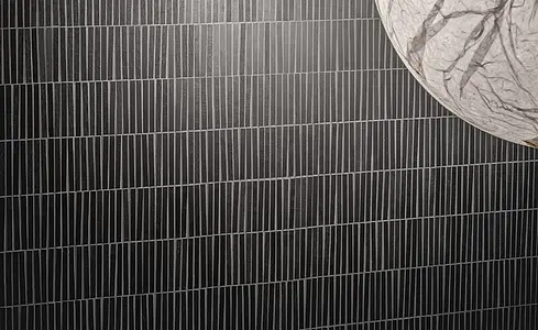 Mosaik, Farbe schwarze, Stil design, Unglasiertes Feinsteinzeug, 30x30 cm, Oberfläche matte
