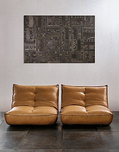Mosaïque, Teinte noire, Style designer, Grès cérame émaillé, 30x30 cm, Surface antidérapante