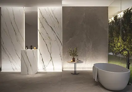 Background tile, Effect other stones, Color grey, Unglazed porcelain stoneware, 100x275 cm, Finish matte
