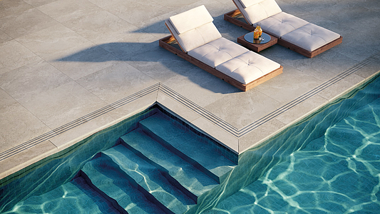 Background tile, Effect stone,other stones, Color grey, Unglazed porcelain stoneware, 90x90 cm, Finish antislip