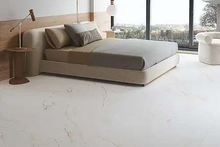 Background tile, Effect other marbles, Color white, Glazed porcelain stoneware, 100x100 cm, Finish matte