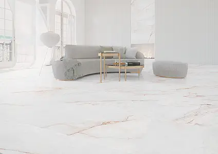 Background tile, Effect other marbles, Color white, Glazed porcelain stoneware, 60x120 cm, Finish matte