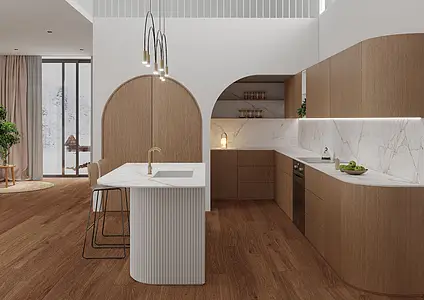 Background tile, Effect other marbles, Color white, Glazed porcelain stoneware, 150x320 cm, Finish matte