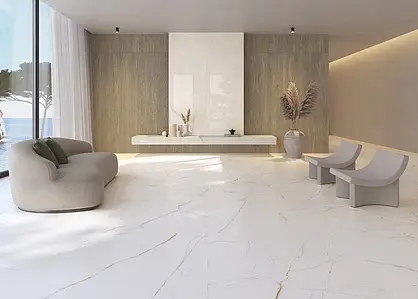 Background tile, Effect other marbles, Color beige, Glazed porcelain stoneware, 100x275 cm, Finish polished