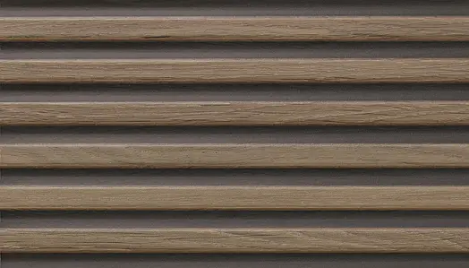 Grundflise, Effekt træ, Farve brun, Keramik, 33.3x100 cm, Overflade mat