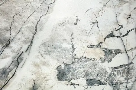 Piastrella di fondo, Effetto pietra,altri tipi di marmo, Colore bianco, Gres porcellanato non smaltato, 75.5x151 cm, Superficie 3D