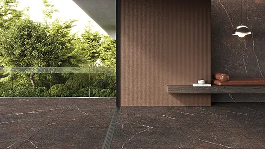Background tile, Effect other marbles, Color brown, Glazed porcelain stoneware, 100x100 cm, Finish matte