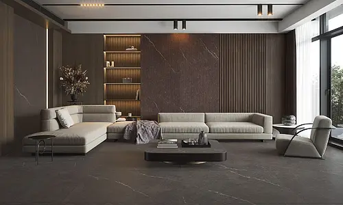 Background tile, Effect other marbles, Color brown, Glazed porcelain stoneware, 100x275 cm, Finish matte