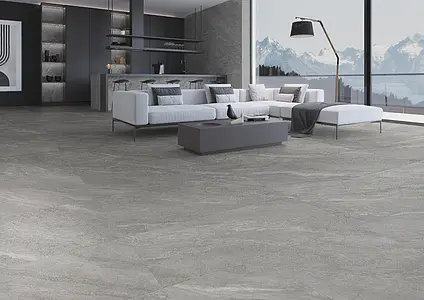 Background tile, Effect other stones, Color grey, Glazed porcelain stoneware, 60x120 cm, Finish antislip