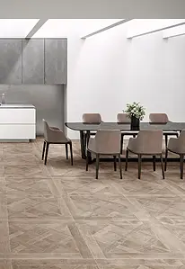 Azulejo base, Efecto madera, Color gris,marrón, Gres porcelánico esmaltado, 90x90 cm, Acabado antideslizante