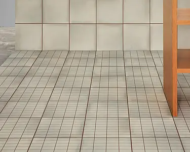 Grundflise, Farve grå, Stil designer, Glaseret porcelænsstentøj, 20.5x20.5 cm, Overflade skridsikker
