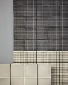 Grundflise, Farve grå, Stil designer, Glaseret porcelænsstentøj, 20.5x20.5 cm, Overflade skridsikker