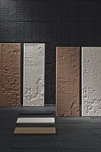 Bakgrundskakel, Färg vit, Stil designer, Oglaserad granitkeramik, 18x54 cm, Yta matt
