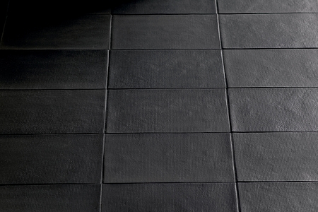 Piastrella di fondo, Colore nero, Stile design, Gres porcellanato non smaltato, 18x26.5 cm, Superficie opaca