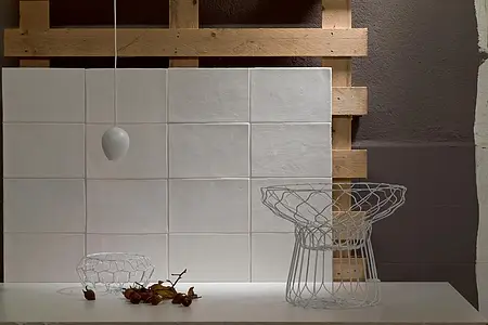 Hintergrundfliesen, Farbe weiße, Stil design, Unglasiertes Feinsteinzeug, 18x26.5 cm, Oberfläche matte