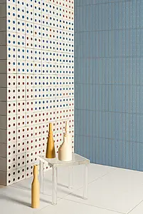 Block, Color white, Style designer, Terracotta, 13x13 cm, Finish matte