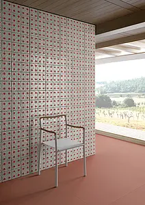 Blok fliser, Farve grå, Stil designer, Terracotta, 13x13 cm, Overflade 3D