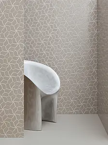 Mosaic tile, Color grey, Style designer, Glazed porcelain stoneware, 23.1x40.3 cm, Finish glossy