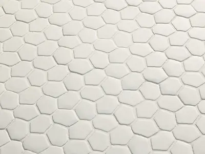 Mosaic tile, Color white, Style designer, Glazed porcelain stoneware, 23.1x39.9 cm, Finish matte