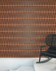 Lattice brick, Color brown, Style designer, Terracotta, 20.5x26.5 cm, Finish matte