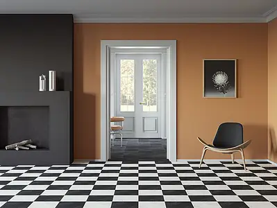 Background tile, Color white, Style designer, Glazed porcelain stoneware, 30x30 cm, Finish antislip