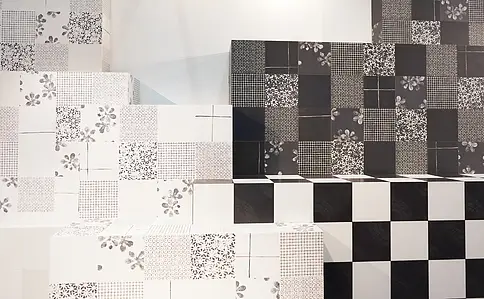 Bakgrundskakel, Färg vit, Stil designer, Glaserad granitkeramik, 30x30 cm, Yta halksäker