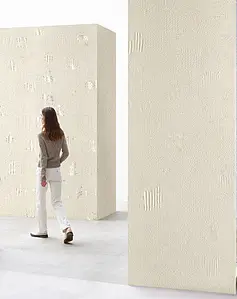 Background tile, Color white, Style designer, Unglazed porcelain stoneware, 100x300 cm, Finish matte