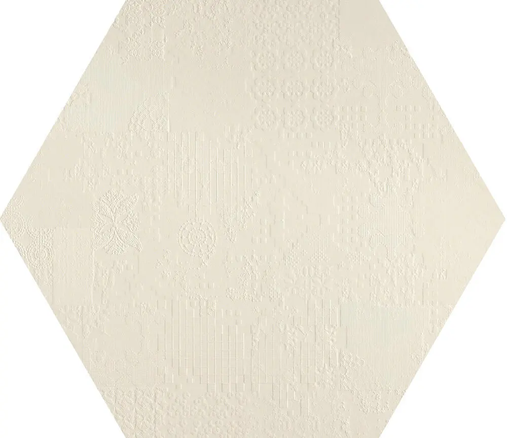 Pudd31_EsagonoRett.Bianco Mutina Déchirer