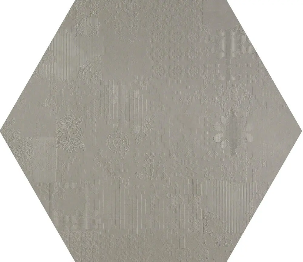 Pudd72_EsagonoDecorGrigio Mutina Déchirer