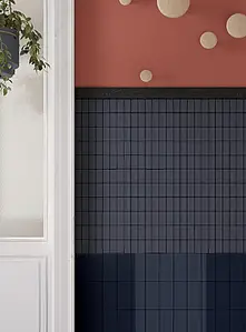 Mosaik, Textur enfärgad, Färg marinblå, Stil hanverksmässig,designer, Kakel, 30.2x30.2 cm, Yta halksäker