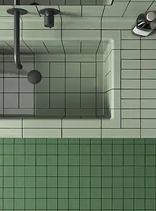 Mosaik, Textur enfärgad, Färg grön, Stil hanverksmässig,designer, Kakel, 30.2x30.2 cm, Yta halksäker