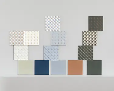 Grundflise, Farve marineblå, Stil designer, Glaseret porcelænsstentøj, 20.5x20.5 cm, Overflade skridsikker