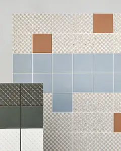 Grundflise, Farve brun, Stil designer, Glaseret porcelænsstentøj, 20.5x20.5 cm, Overflade skridsikker