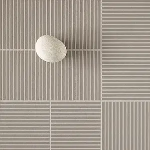 Farve grå, Stil designer, Grundflise, Uglaseret porcelænsstentøj, 12.3x12.3 cm, Overflade 3D