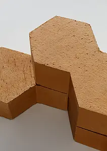 Block, Färg brun, Stil designer, Terracotta, 13x22.5 cm, Yta 3D