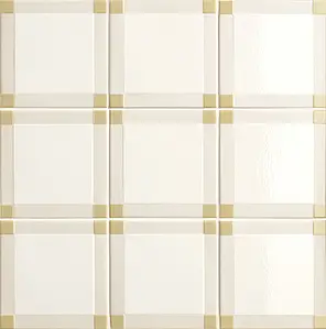 Background tile, Color beige,white, Style designer, Glazed porcelain stoneware, 15x15 cm, Finish matte