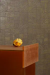 Basistegels, Kleur gele, Stijl patchwork,designer, Ongeglazuurd porseleinen steengoed, 120x120 cm, Oppervlak mat