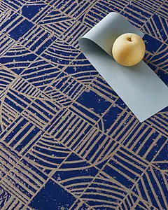 Taustalaatta, Väri sininen väri, Tyyli patchwork,design, Lasittamaton porcellanato, 120x120 cm, Pinta matta
