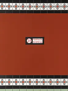 Bakgrundskakel, Textur cotto, Färg flerfärgade, Stil designer, Glaserad granitkeramik, 20.5x20.5 cm, Yta matt