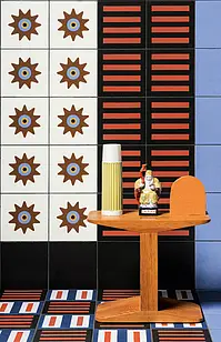 Azulejo base, Efecto terracotta,monocolor, Color negro, Estilo de autor, Gres porcelánico esmaltado, 20.5x20.5 cm, Acabado mate