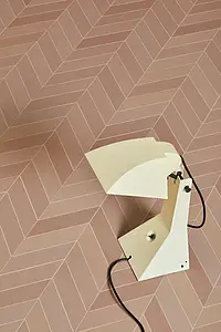 Grundflise, Farve lyserød, Stil designer, Glaseret porcelænsstentøj, 5.5x19.6 cm, Overflade skridsikker