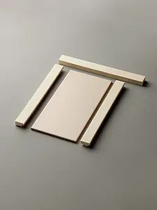 Background tile, Color white, Style designer, Ceramics, 14x28 cm, Finish matte