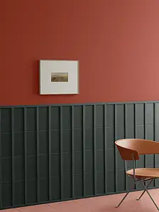 Background tile, Color grey, Style designer, Ceramics, 14x28 cm, Finish matte