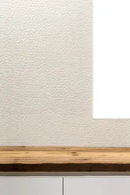 Mosaikkflis, Farge hvit, Stil designer, Uglasert porselenssteintøy, 30x30 cm, Overflate matt
